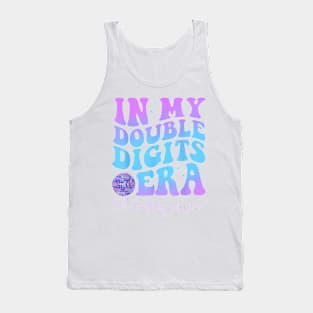 In My Double Digits Era 10th Birthday Version Groovy Retro T-Shirt Tank Top